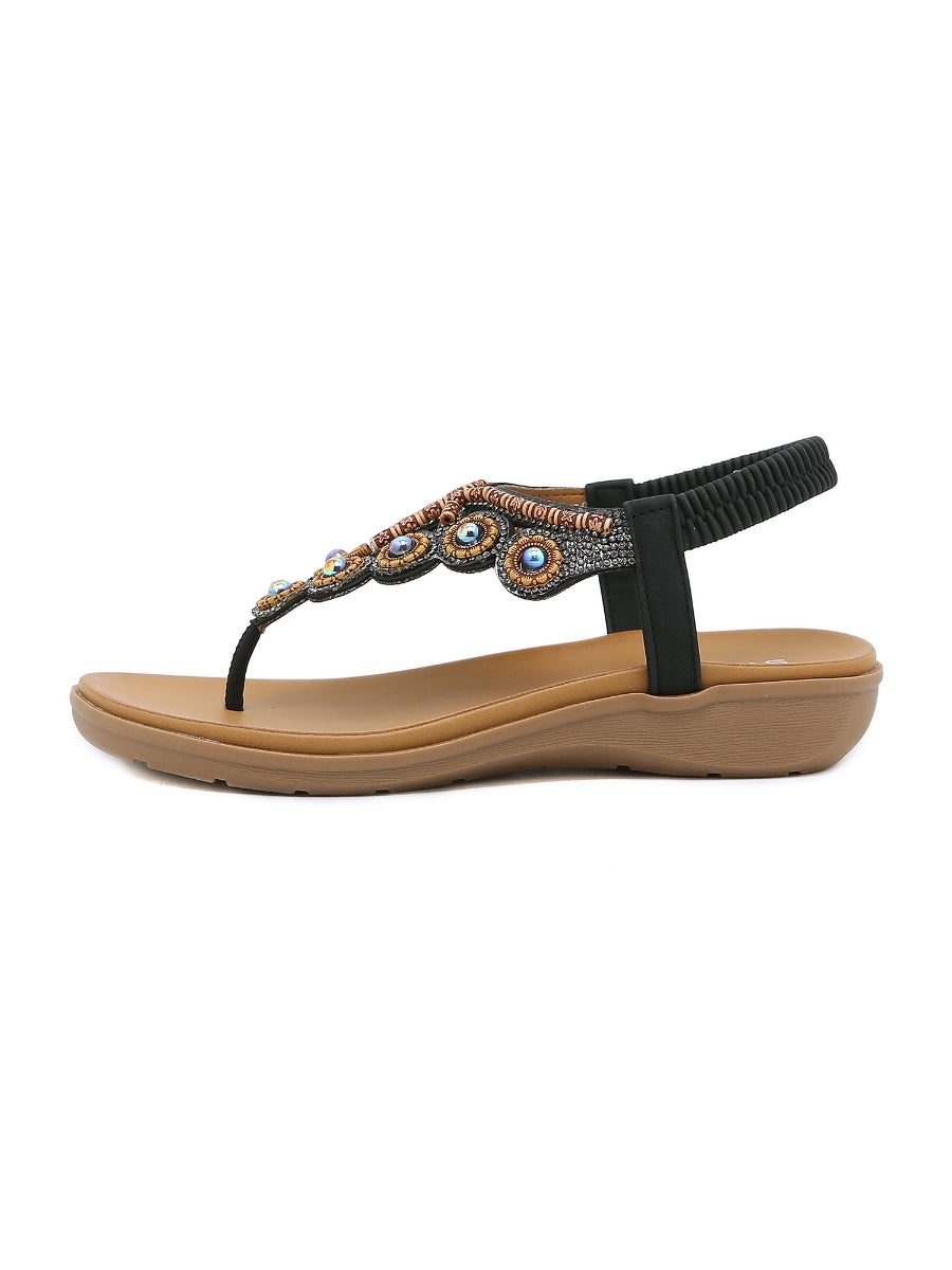 SIKETU | VINTAGE V-STRAP RHINESTONE SANDAL