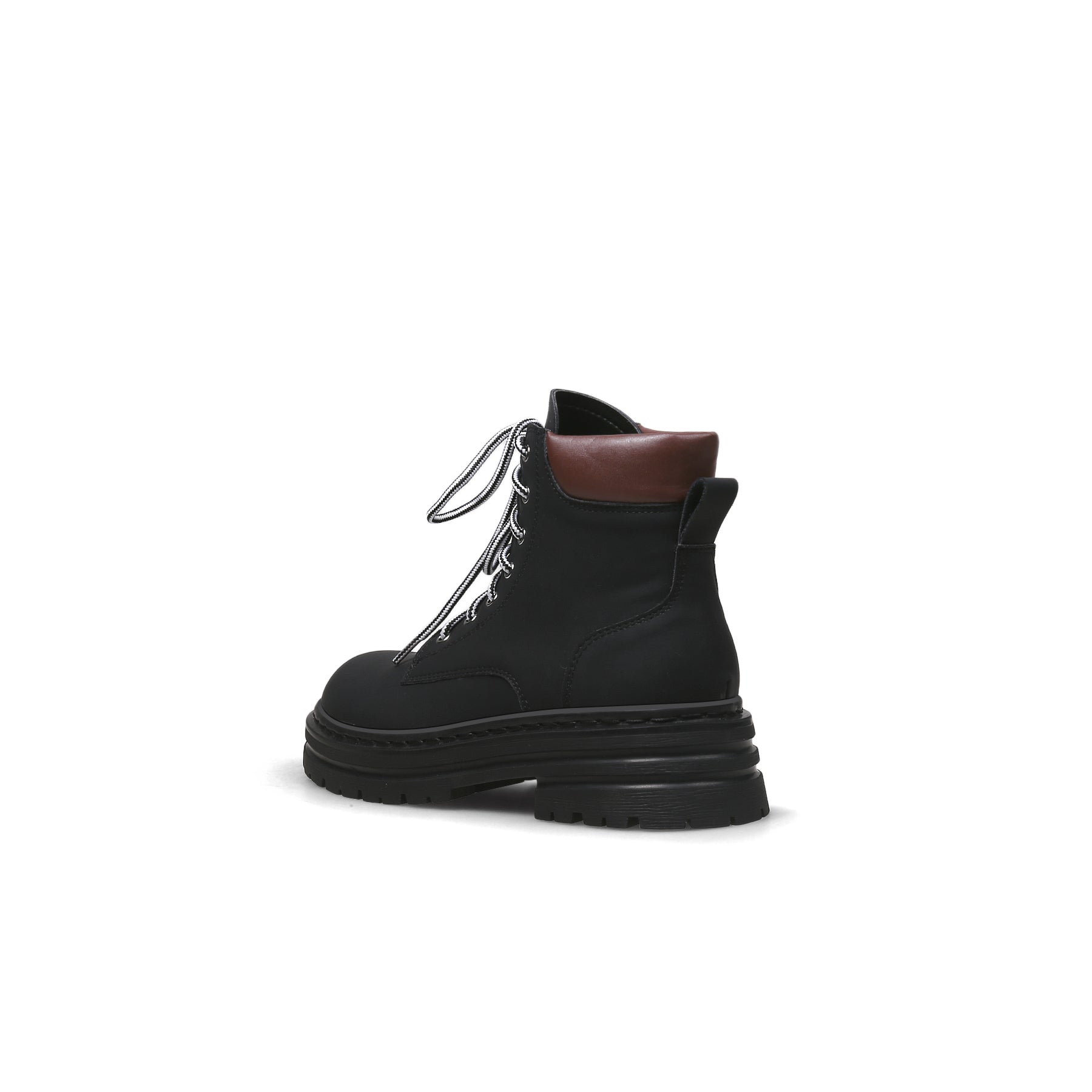 JADYROSE | BLACK LEATHER COMBAT BOOT