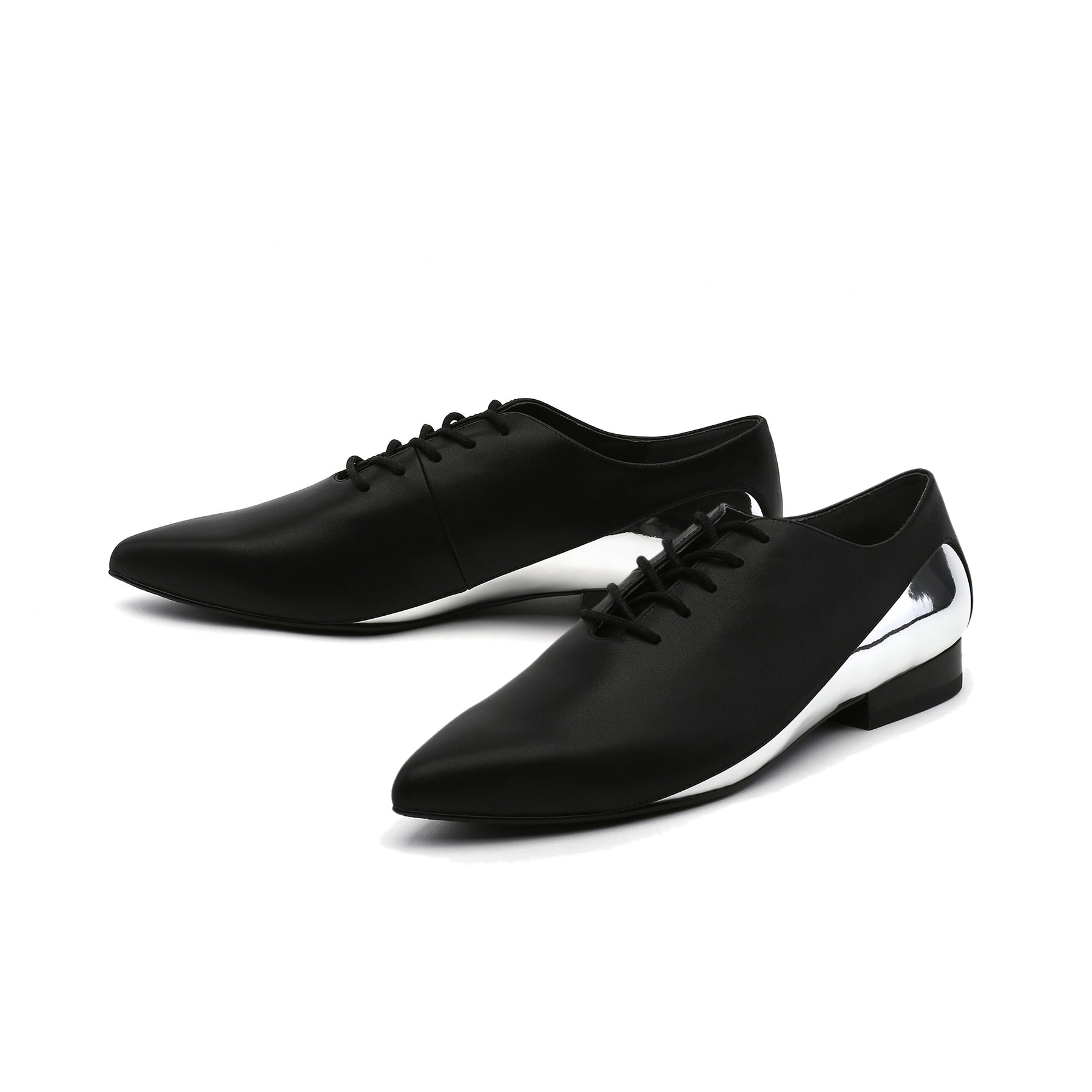 Genuine Leather Amina Shining  Oxford Shoes - JadyRose