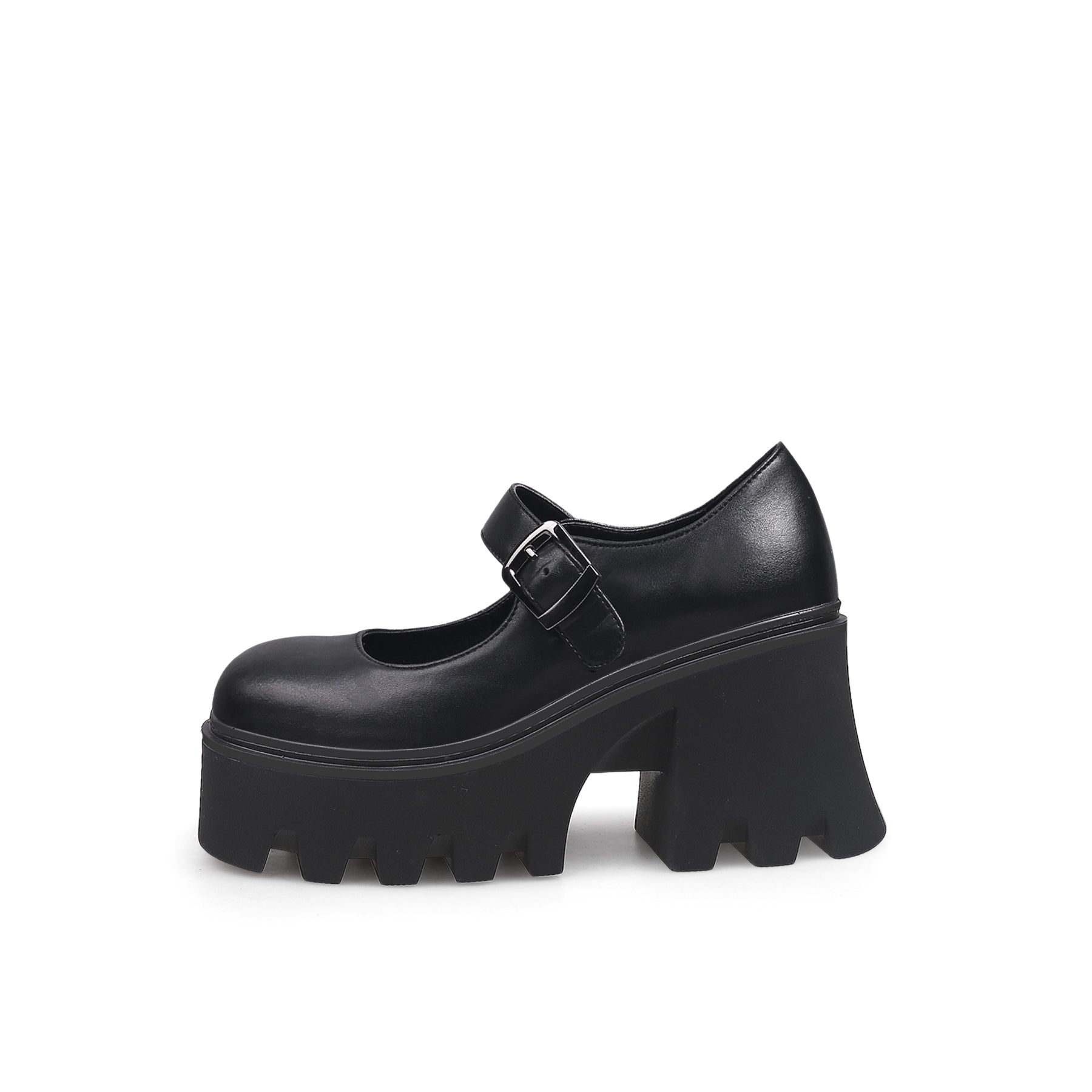 JadyRose | Classic Chunky Heel Platform Mary Jane - Black