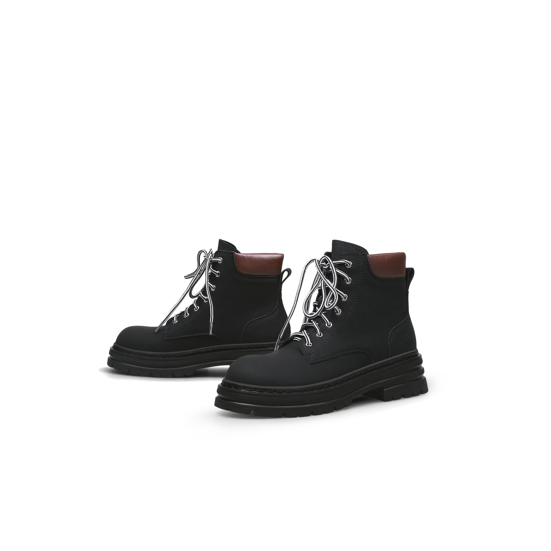 JADYROSE | BLACK LEATHER COMBAT BOOT