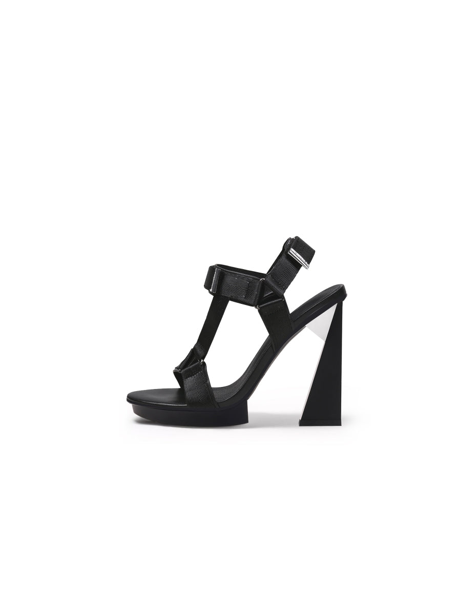 JadyRose | TRIBECA SKY HIGH HEEL BLACK GLADIATOR