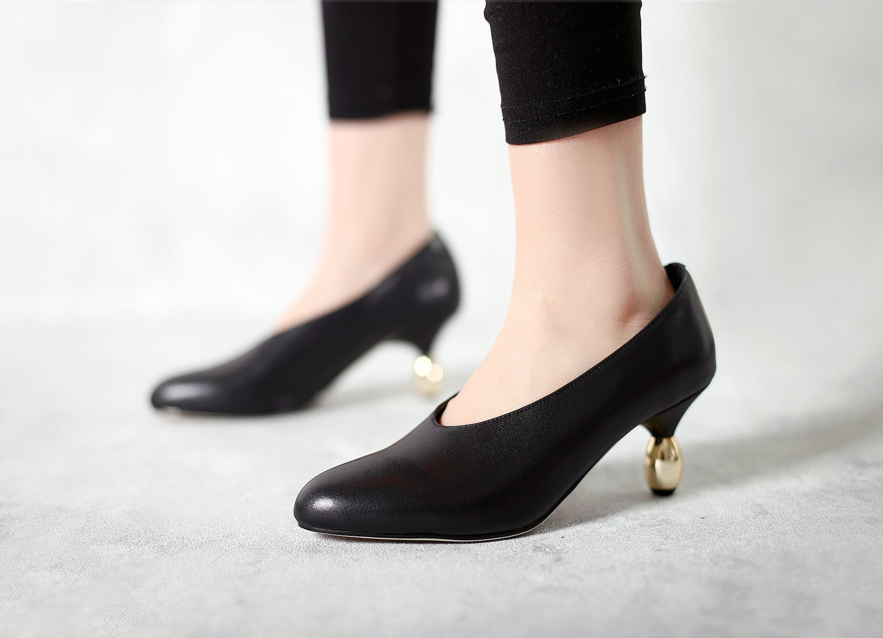 JadyRose | Water Droplets Mirror Heel Pump