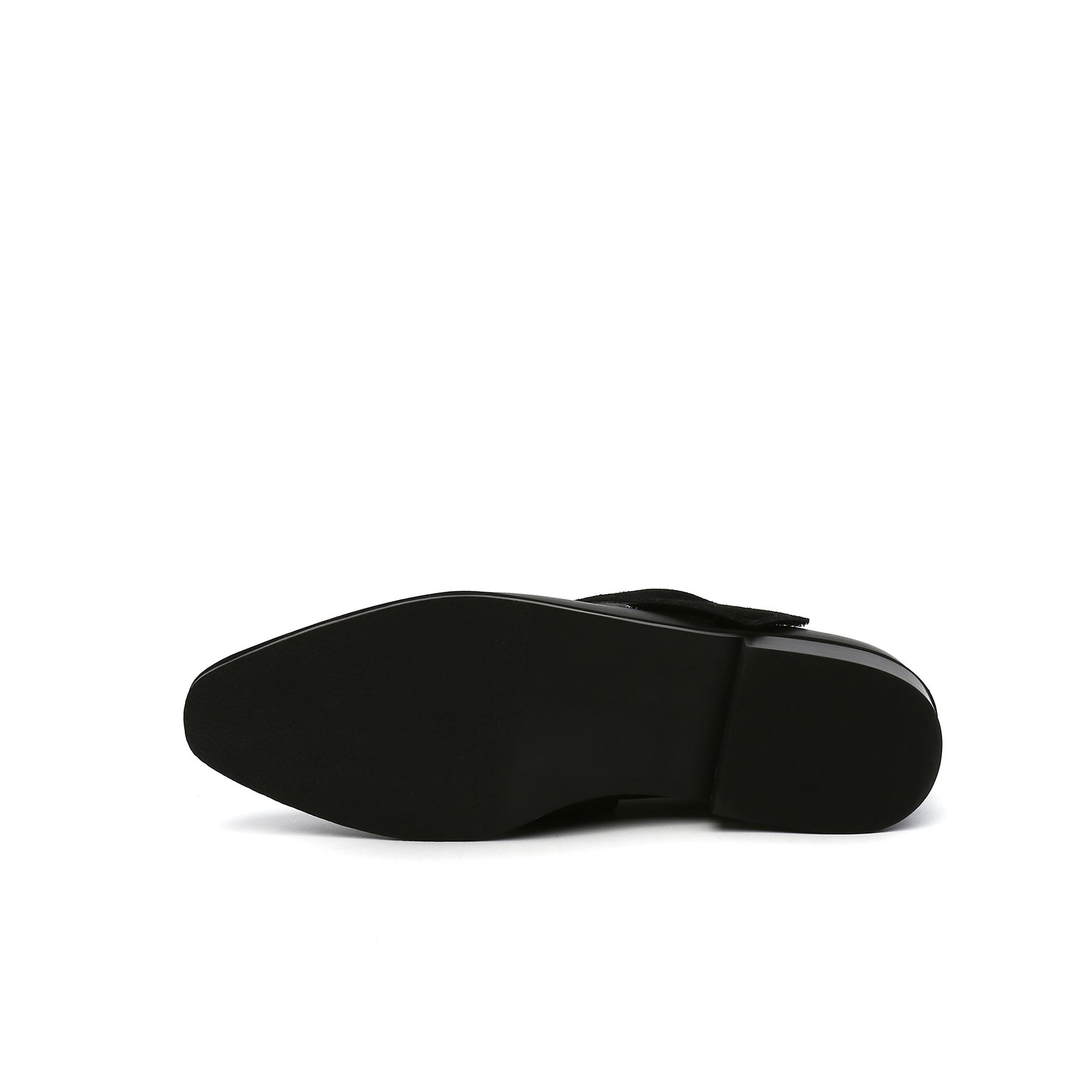 JADY ROSE | SIMPLE AS COMFORT LEATHER FLAT - BLACK