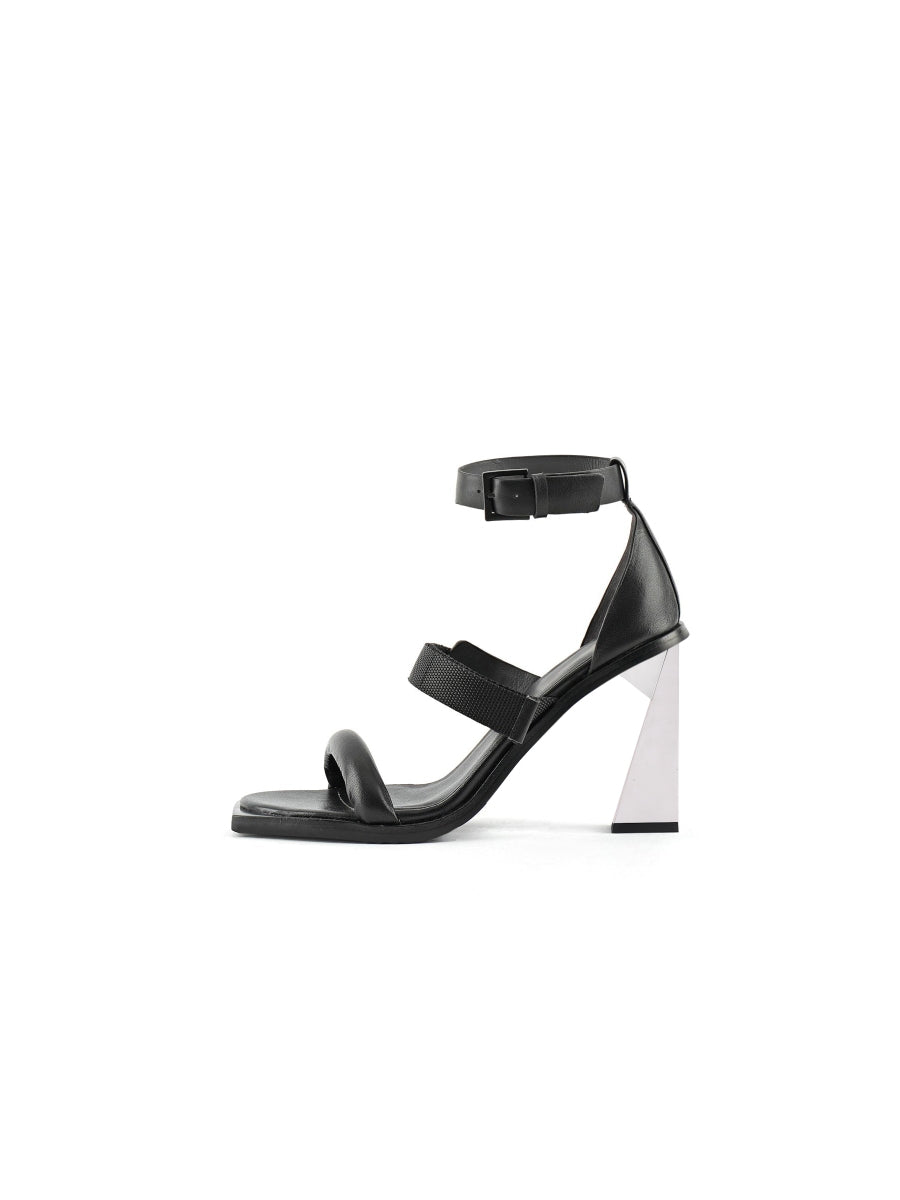 JADYROSE | DAISYMAE ANKLE STRAP BLACK HEEL