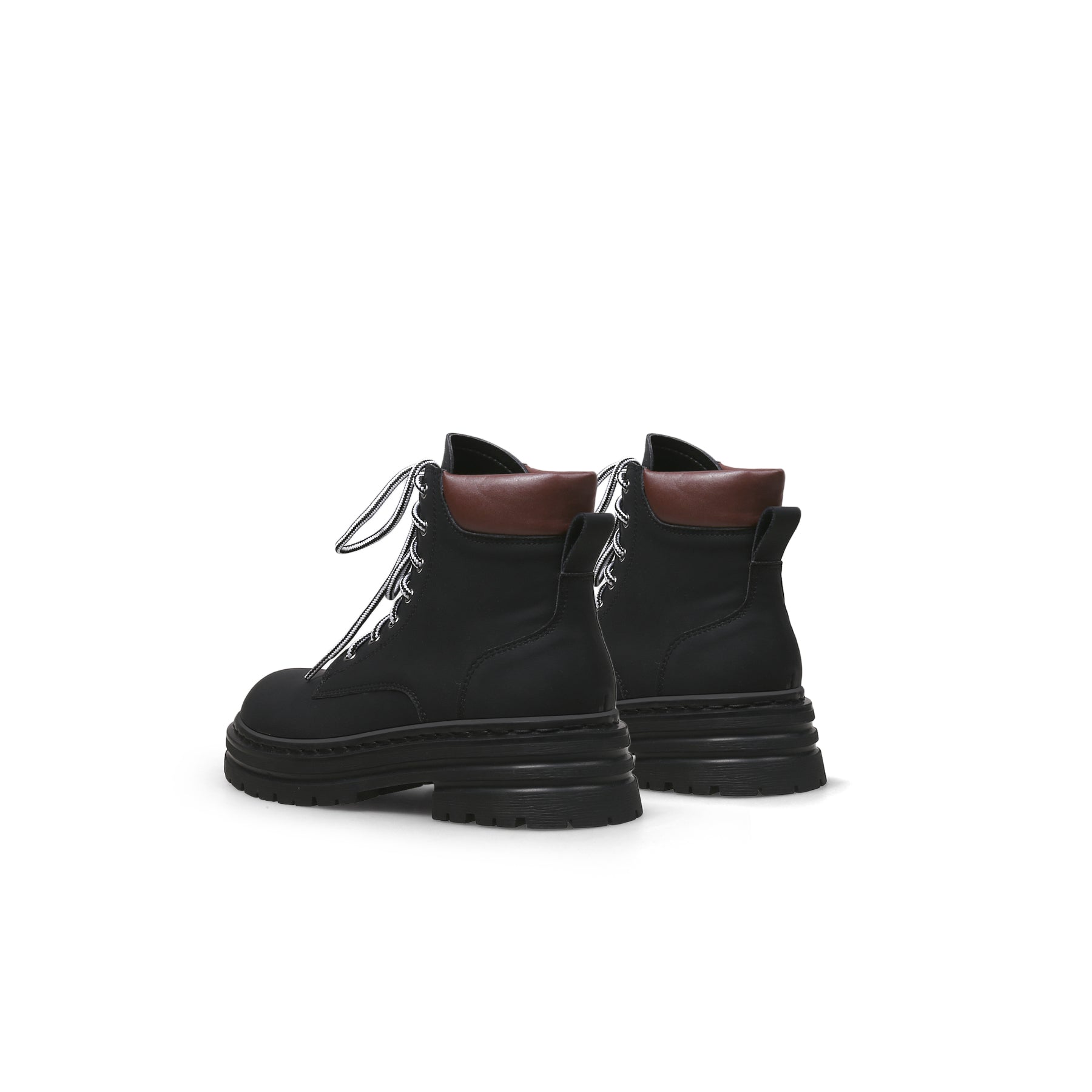 JADYROSE | BLACK LEATHER COMBAT BOOT