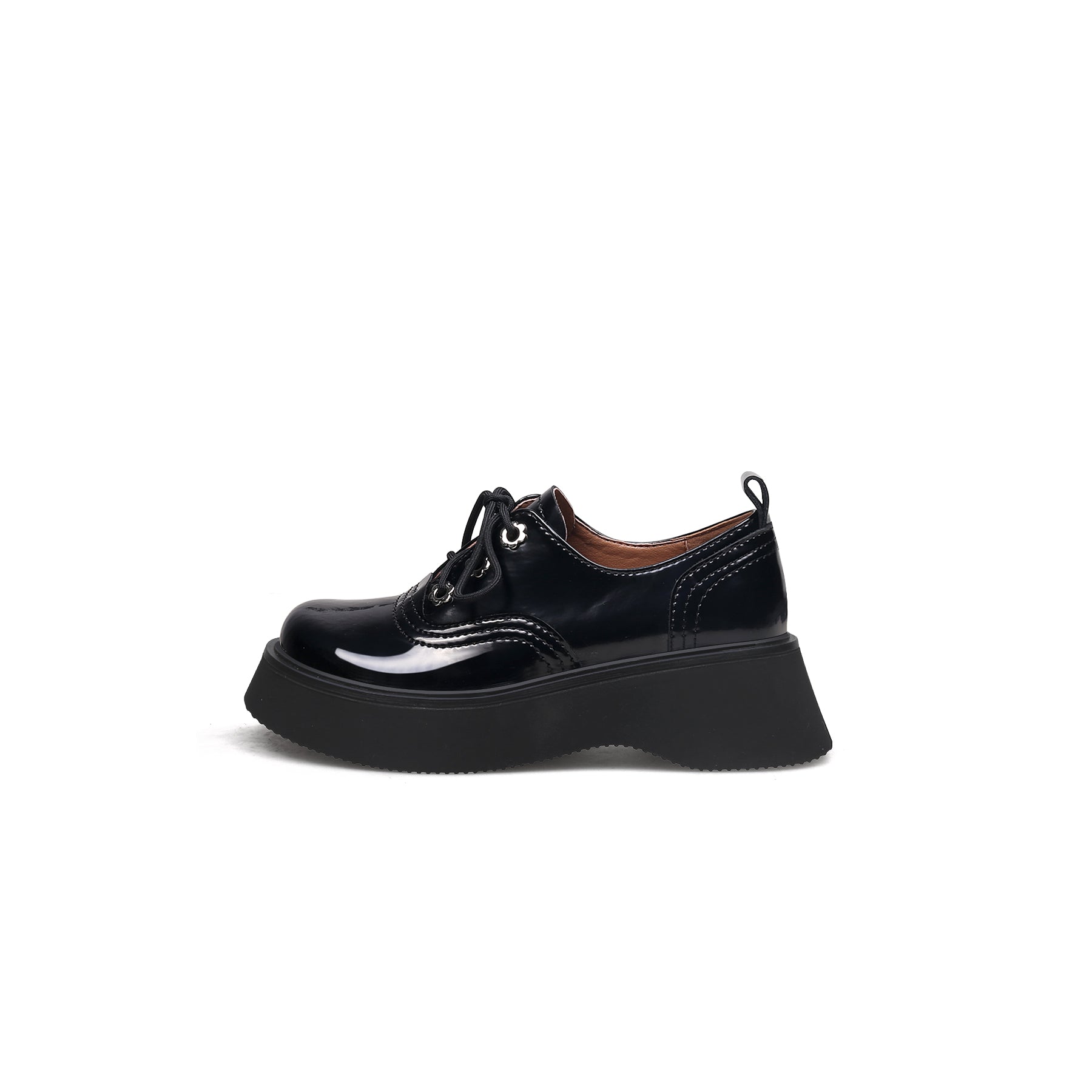 JADYROSE | PLATFORM LEATHER OXFORD BLACK