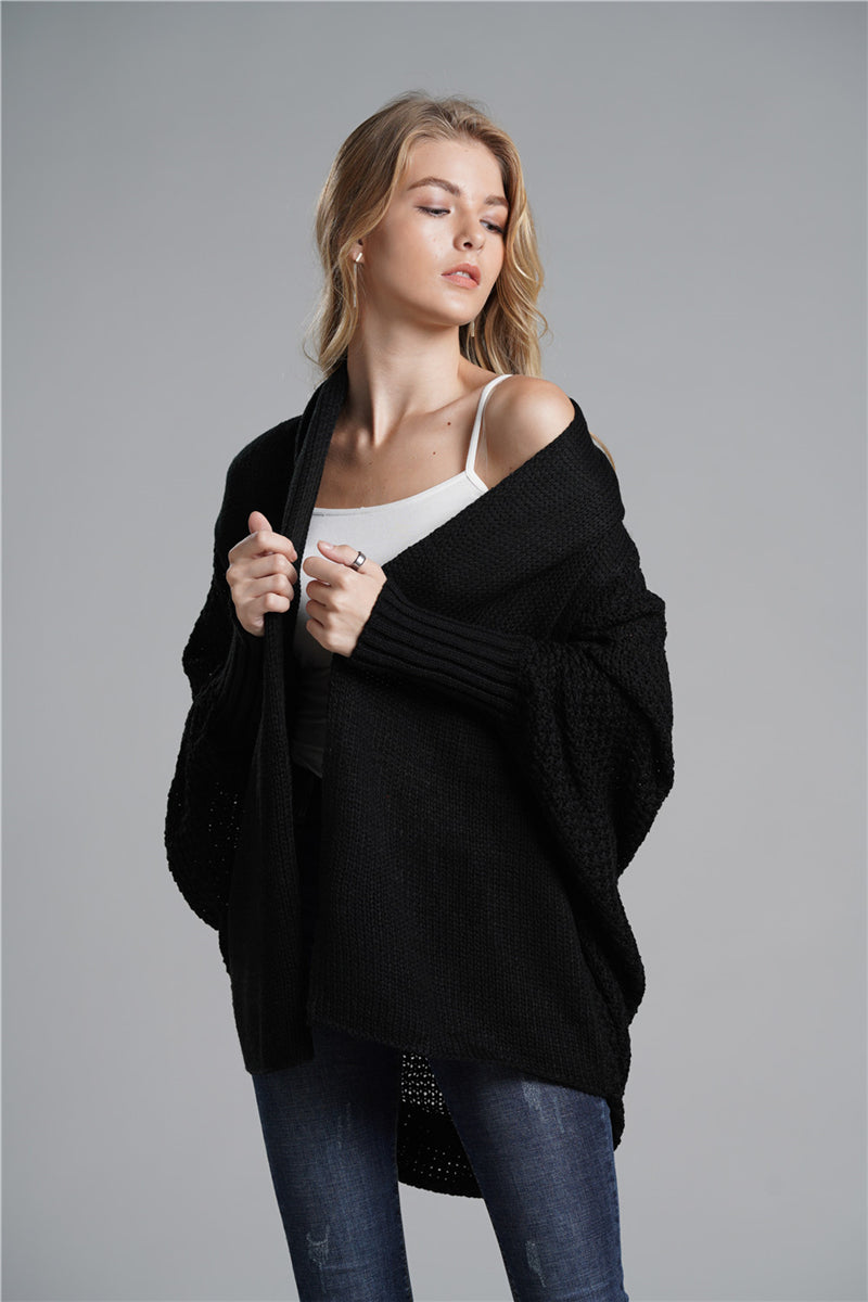 Smaibulun | Black Batwing Easy On Cardigan