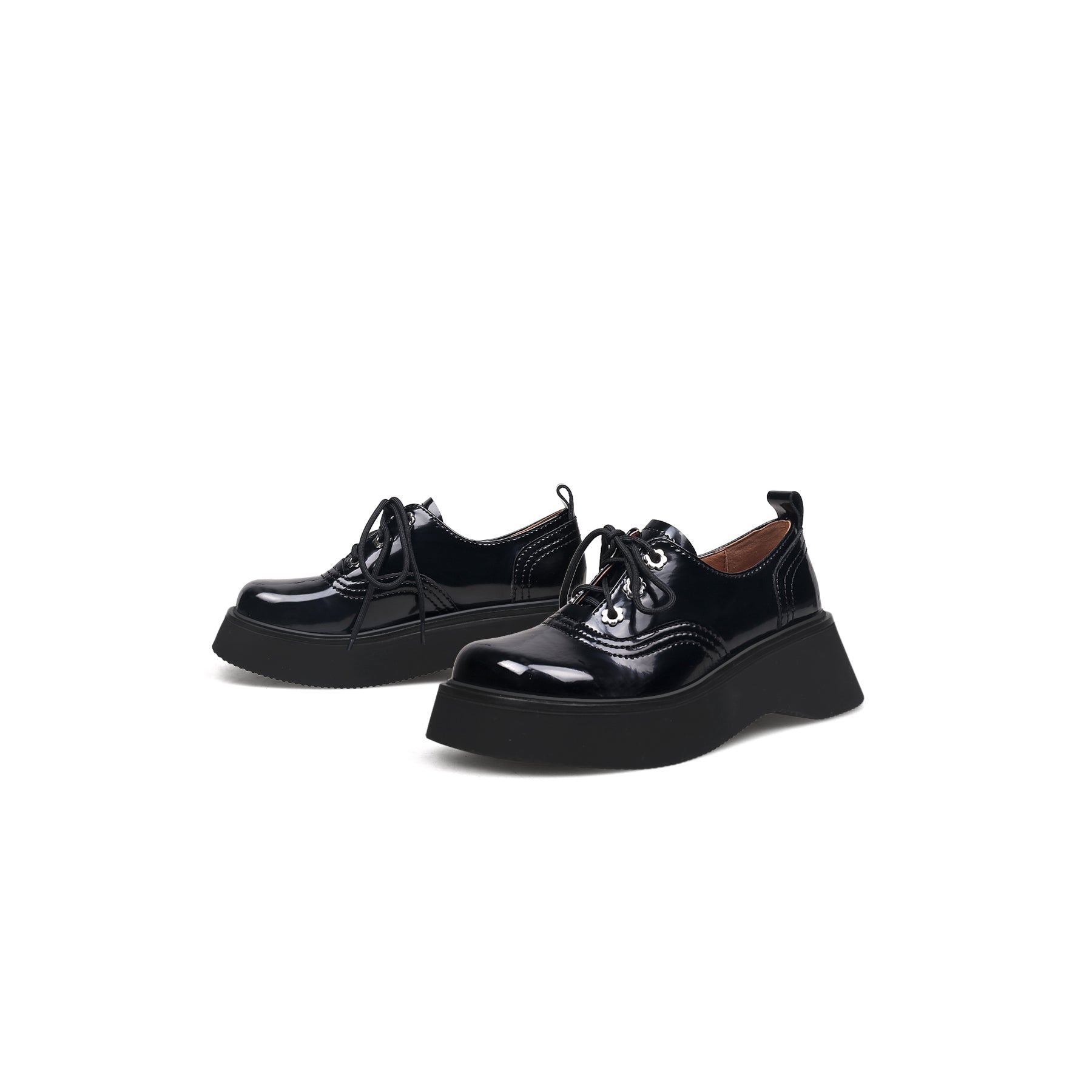 JADYROSE | PLATFORM LEATHER OXFORD BLACK