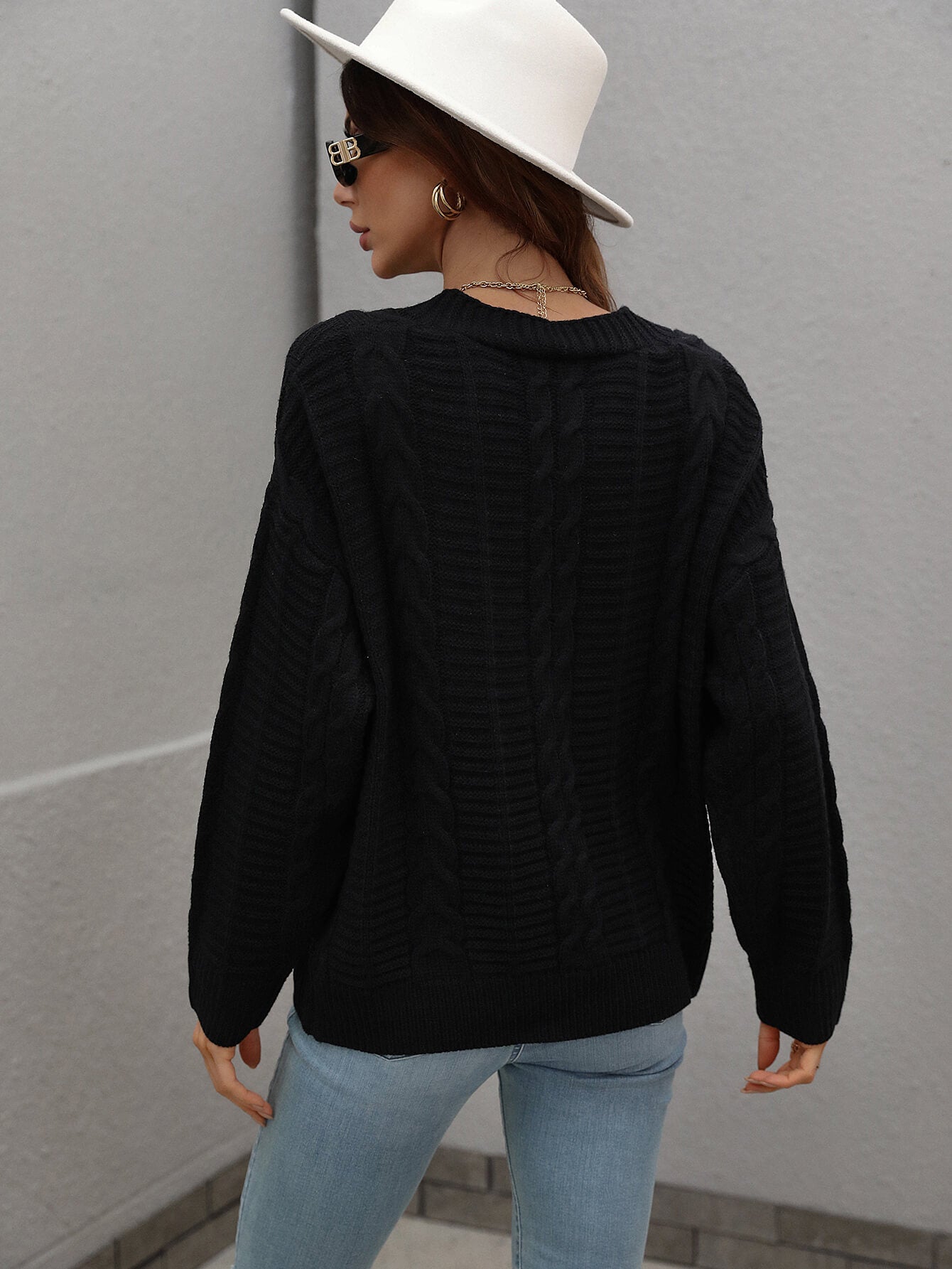 RACHAEL KNIT CARDIGAN - BLACK