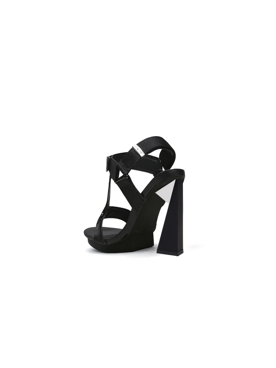 JadyRose | TRIBECA SKY HIGH HEEL BLACK GLADIATOR