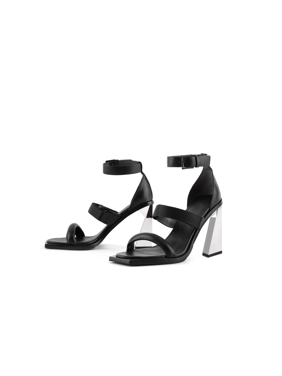 JADYROSE | DAISYMAE ANKLE STRAP BLACK HEEL