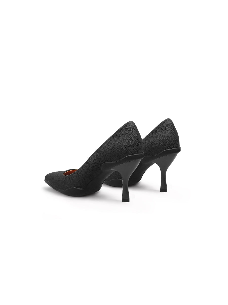 JADYROSE | CASPERE BLACK LEATHER STILETTOS