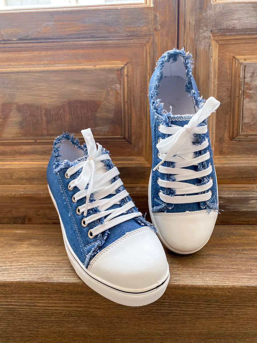 Denim Bayshore Canvas Sneakers - EN BLOOM