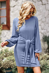 MAY KNIT DRESS - BLUE