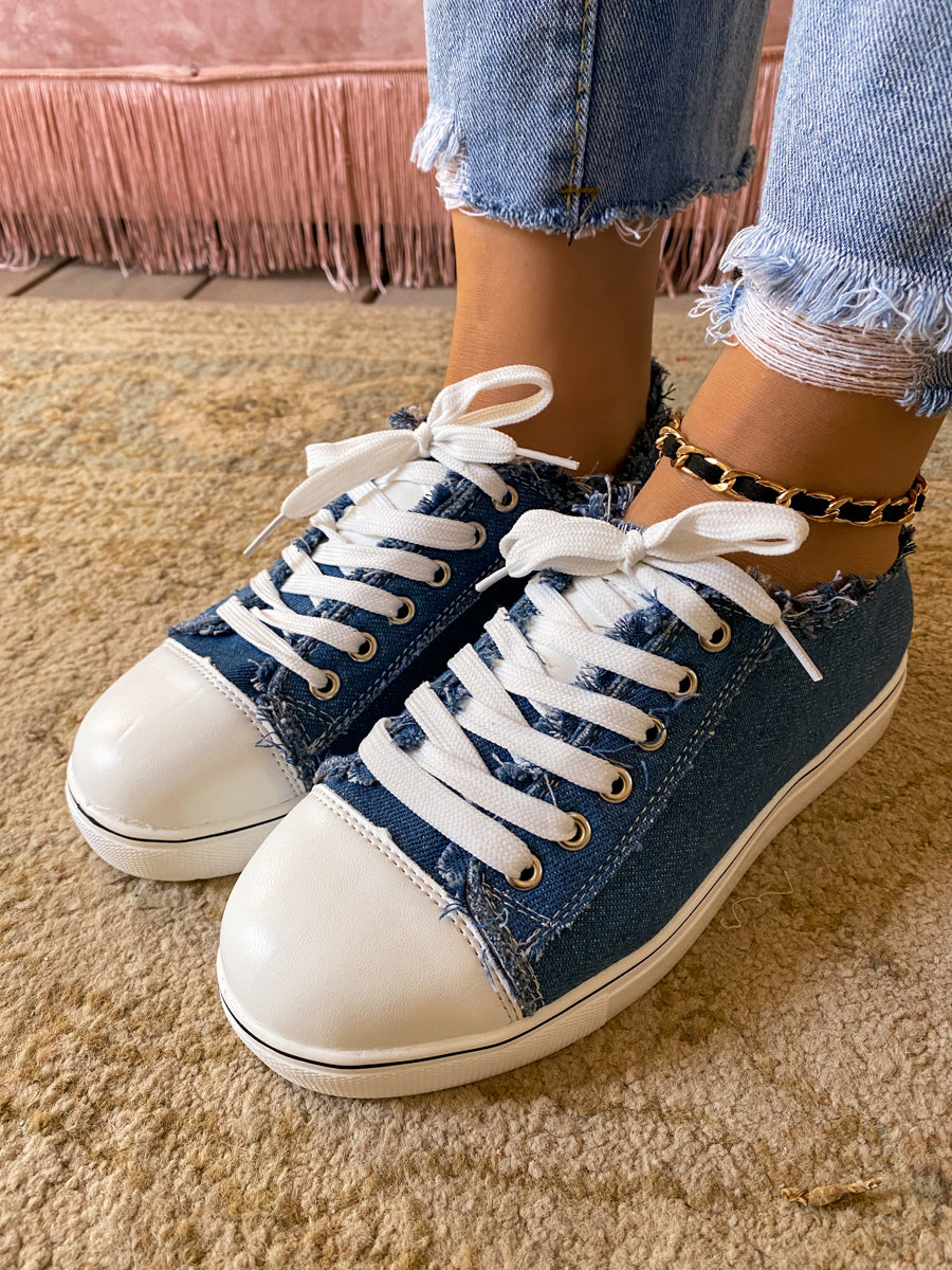 Denim Bayshore Canvas Sneakers - EN BLOOM