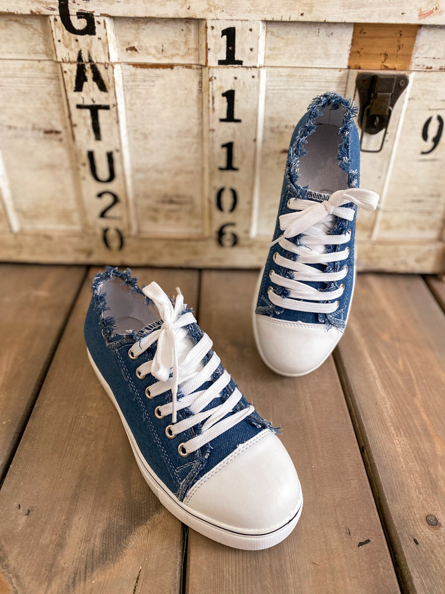 Denim Bayshore Canvas Sneakers - EN BLOOM