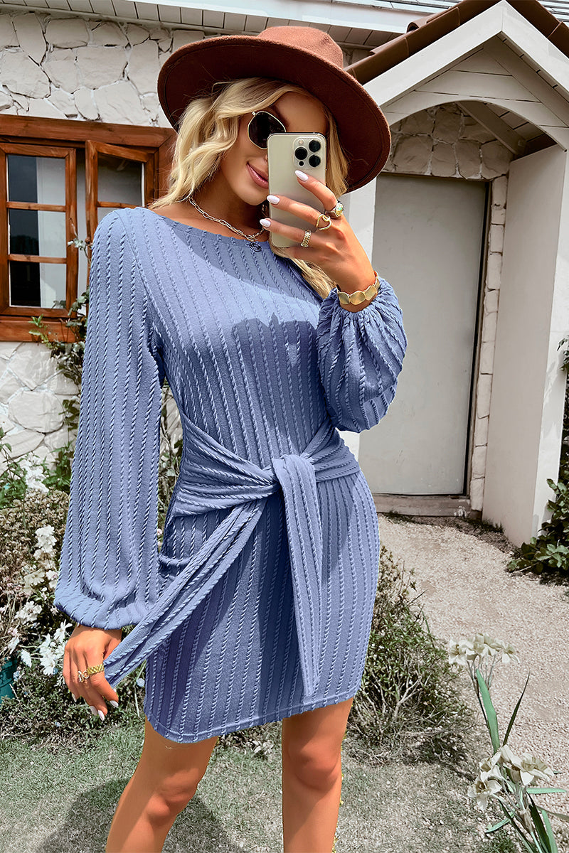 MAY KNIT DRESS - BLUE