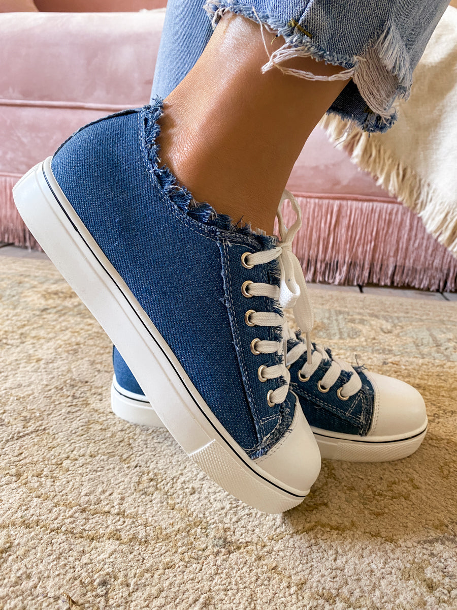 Denim Bayshore Canvas Sneakers - EN BLOOM