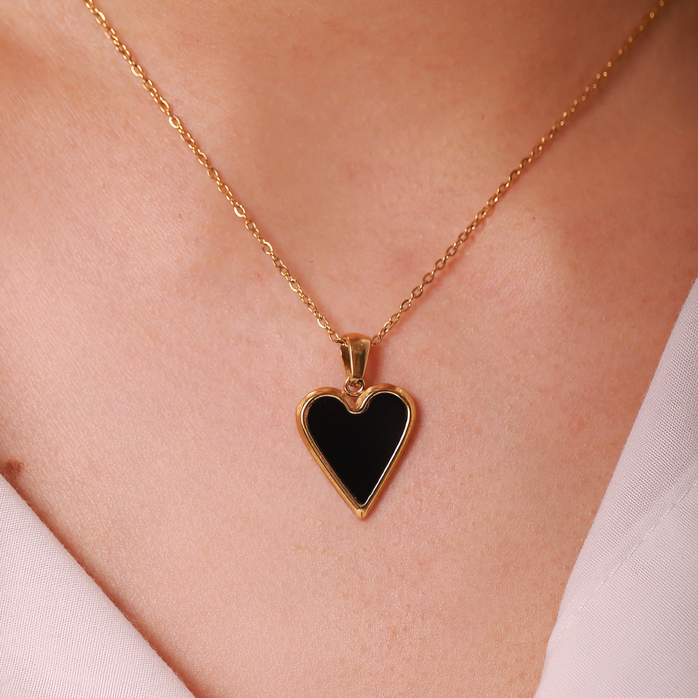 Blythe Heart Pendant - Gold Necklace