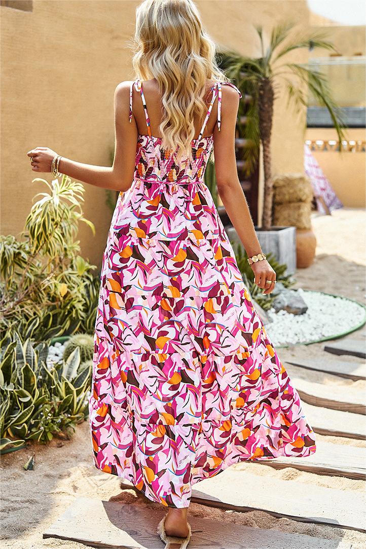 Boho Print Cami Maxi Dress