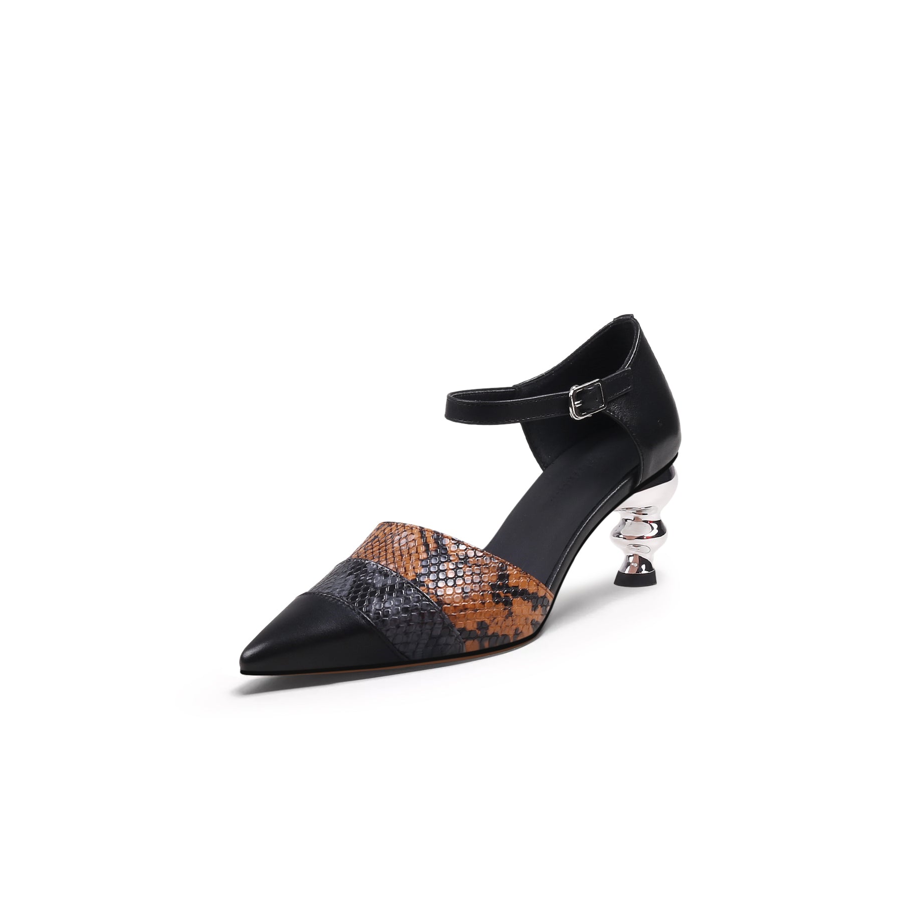 Smaibulun Doll | Snake Patterned Belted Women's Pump by JadyRose