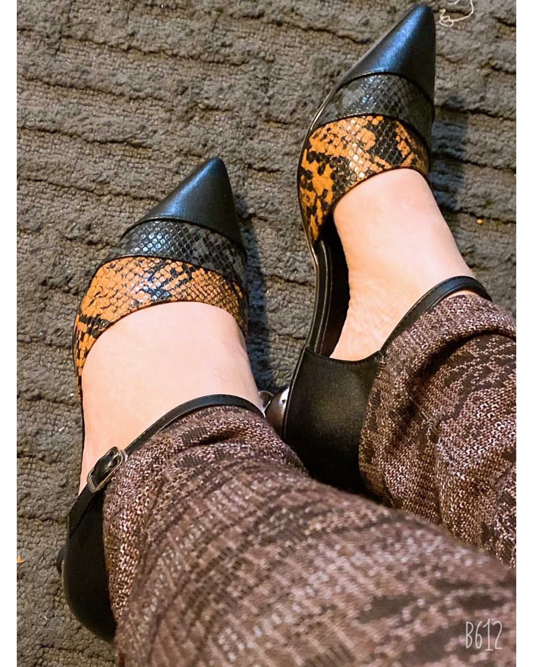 Smaibulun Doll | Snake Patterned Belted Women's Pump by JadyRose