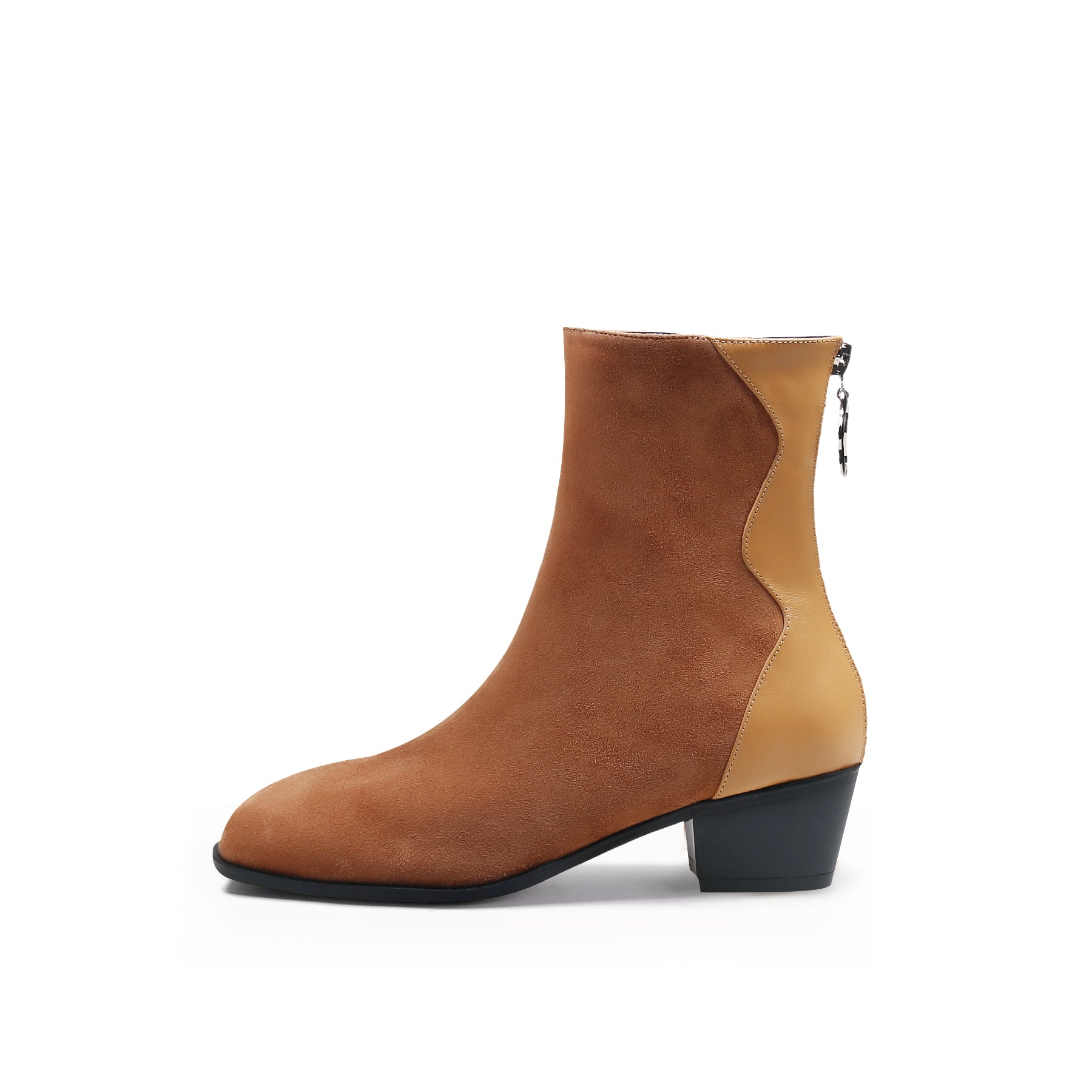 JADY ROSE | SUEDE LEATHER ANKLE BOOT - BROWN