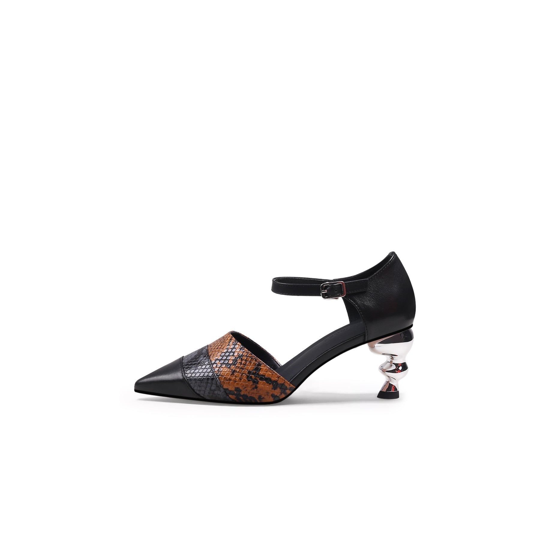 Smaibulun Doll | Snake Patterned Belted Women's Pump by JadyRose