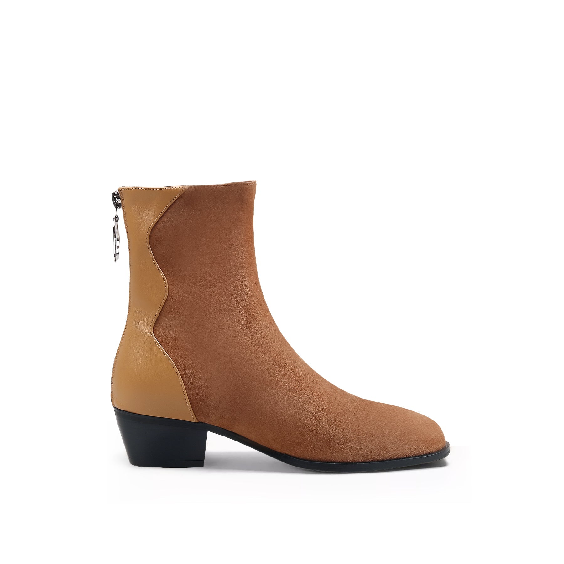 JADY ROSE | SUEDE LEATHER ANKLE BOOT - BROWN