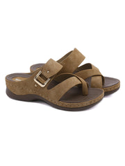 Comfort Slip-On Strappy Sandals Slides - SIKETU