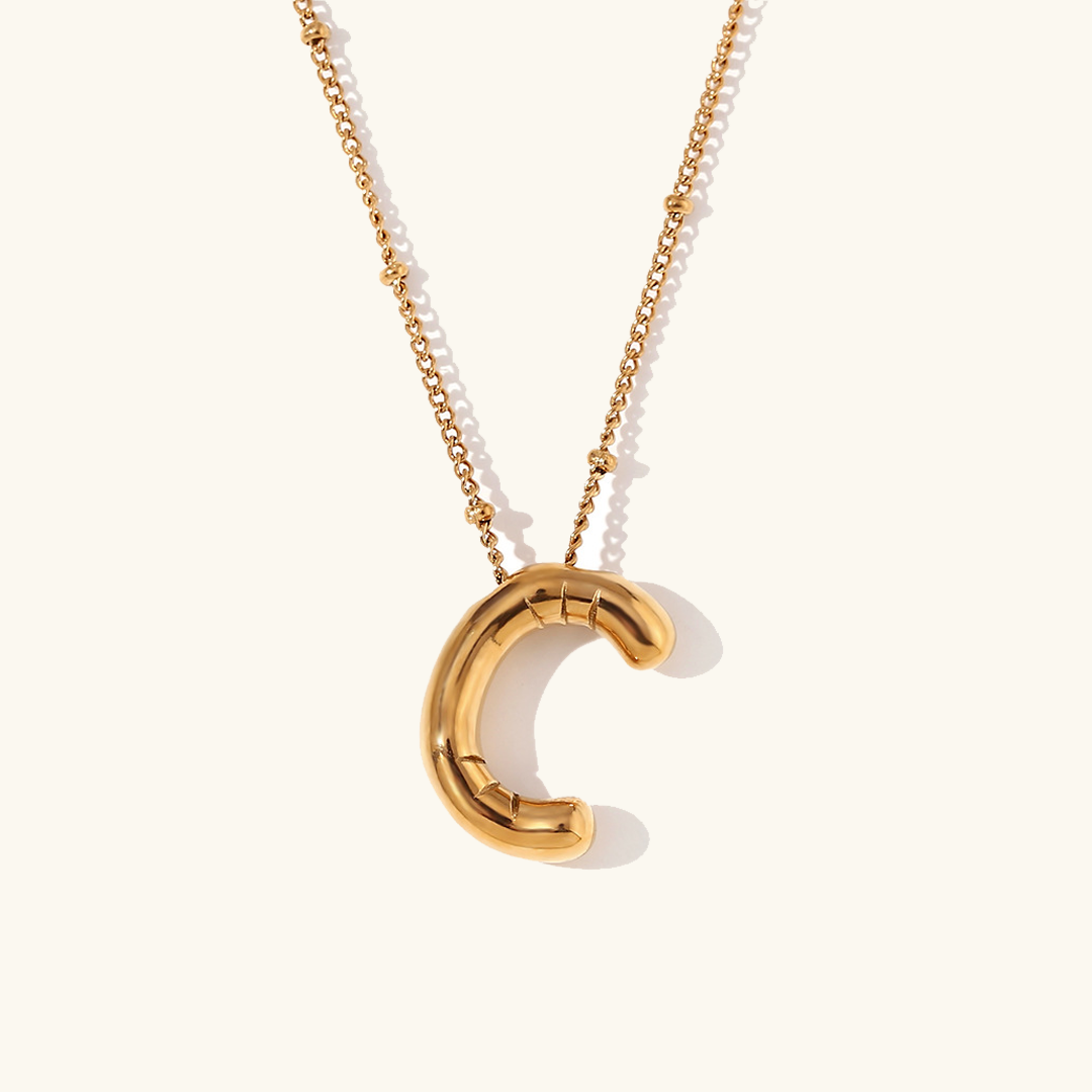 Airy Letter - Gold Initial Necklace