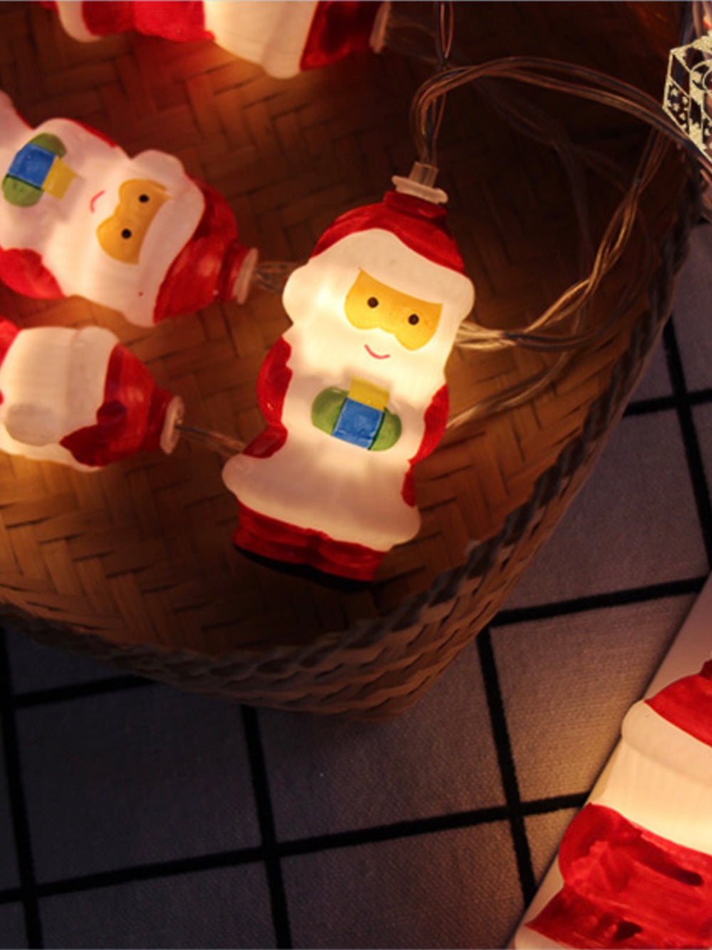 Led Christmas Snowman String Lights