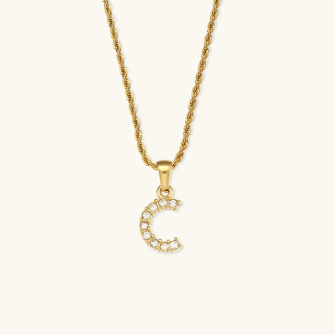 Celeste Initial Diamond Necklace