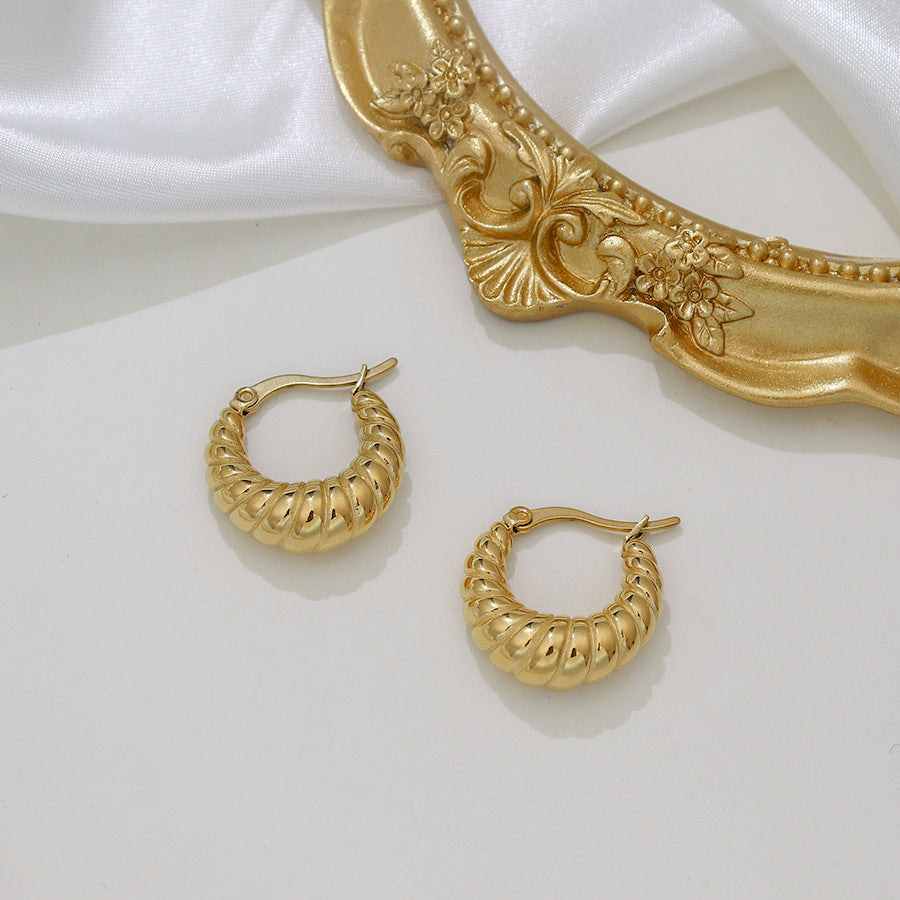 Camille Twisted Hoop Earrings