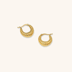 Camille Twisted Hoop Earrings