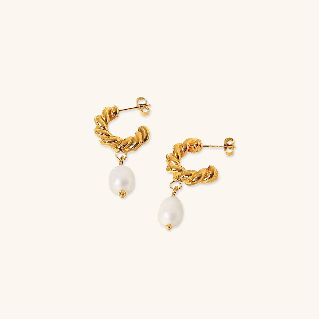 Camille Twisted Pearl Earrings