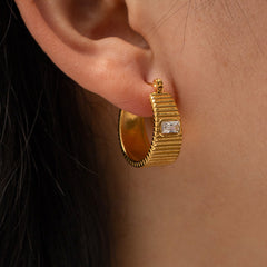 Carina Luxe Hoop Earrings