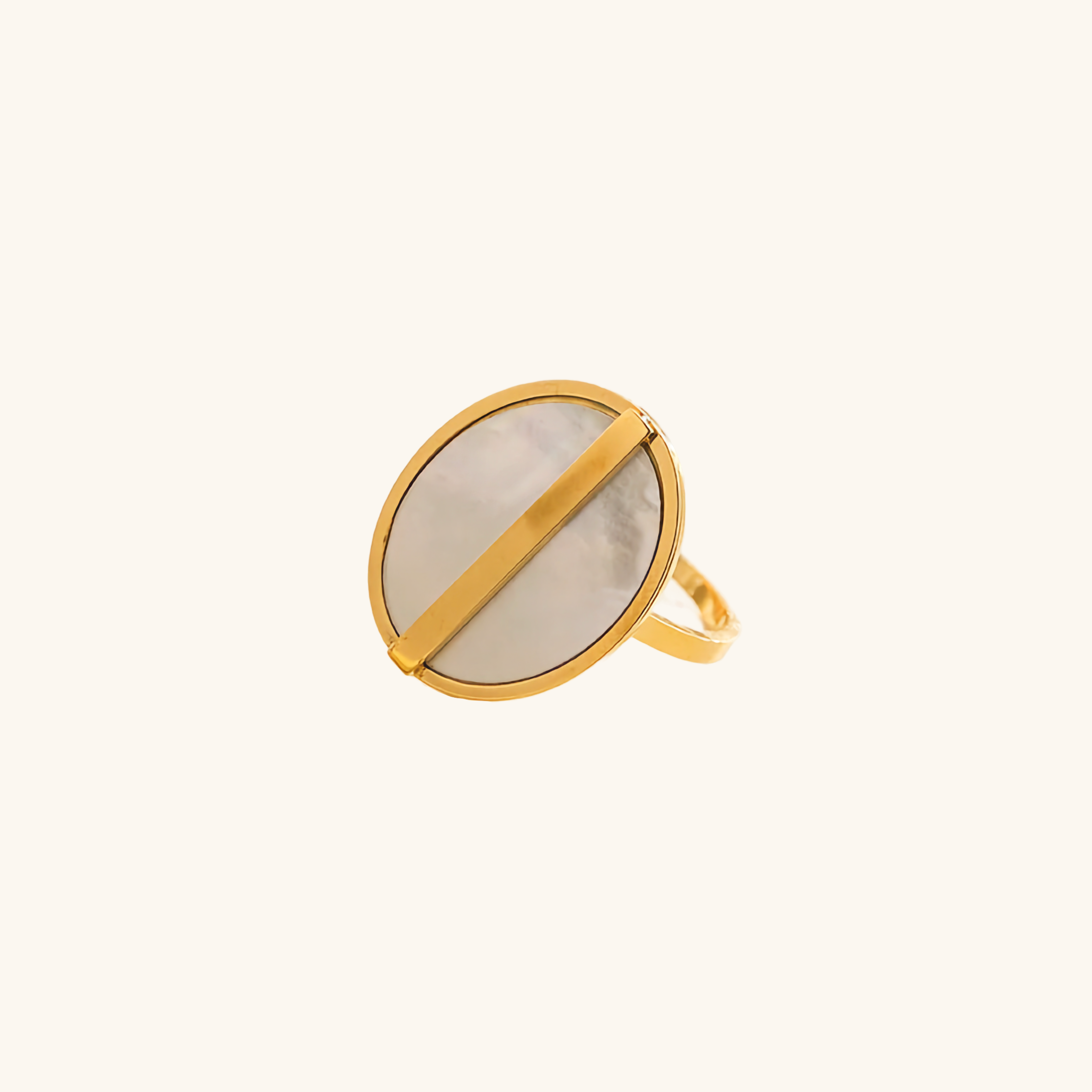 Celeste Gold Disc Ring