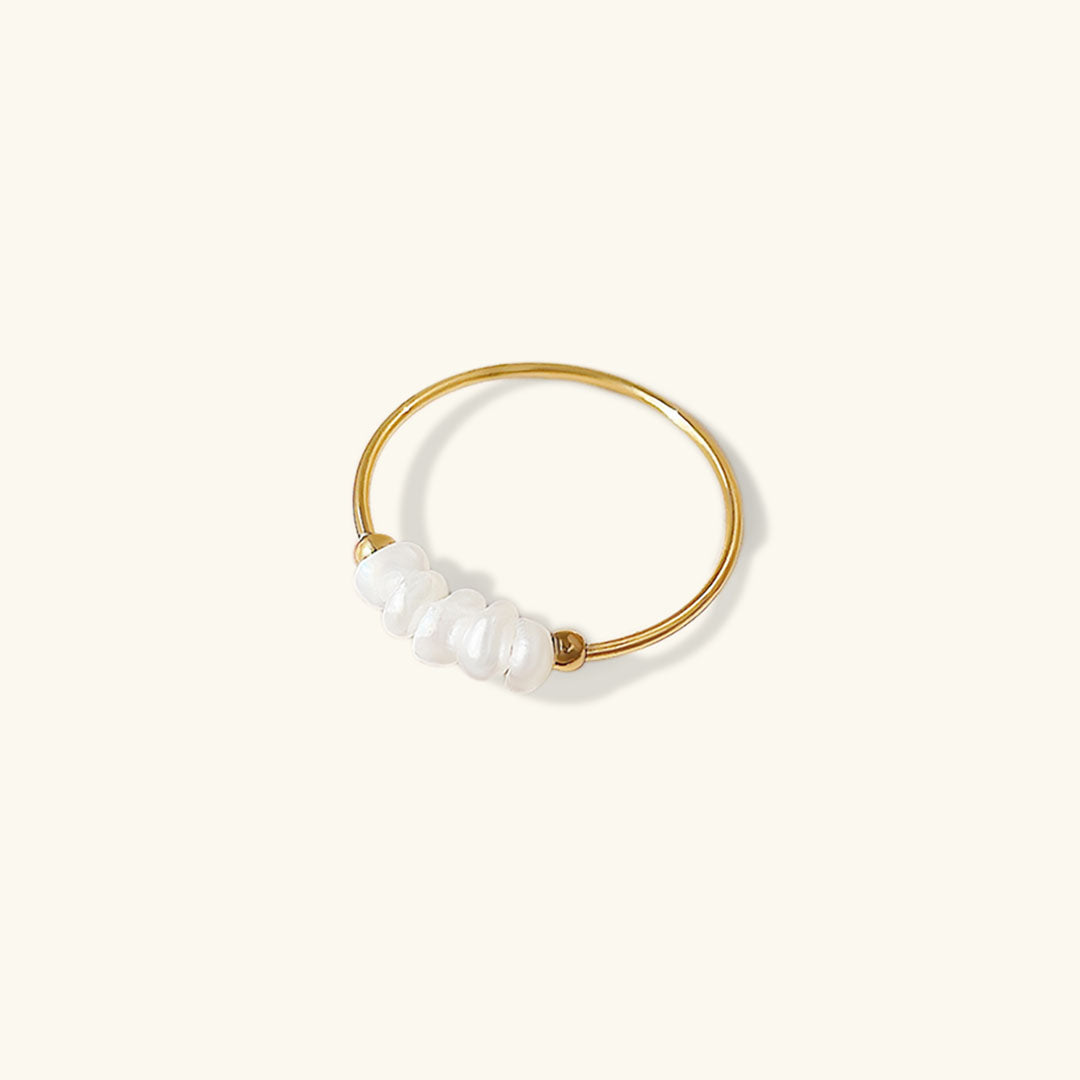 Celeste Pearl Gold Ring