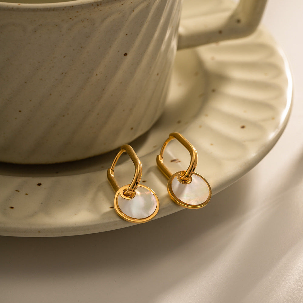 Celeste Shell Drop Earrings