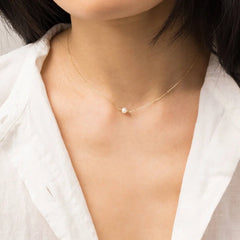 Celeste Single Pearl Necklace