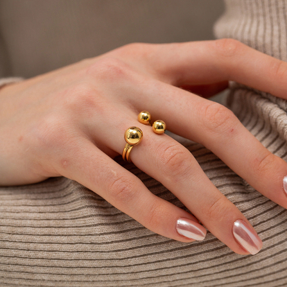 Celeste Sphere Gold Ring