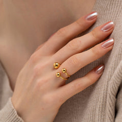 Celeste Sphere Gold Ring