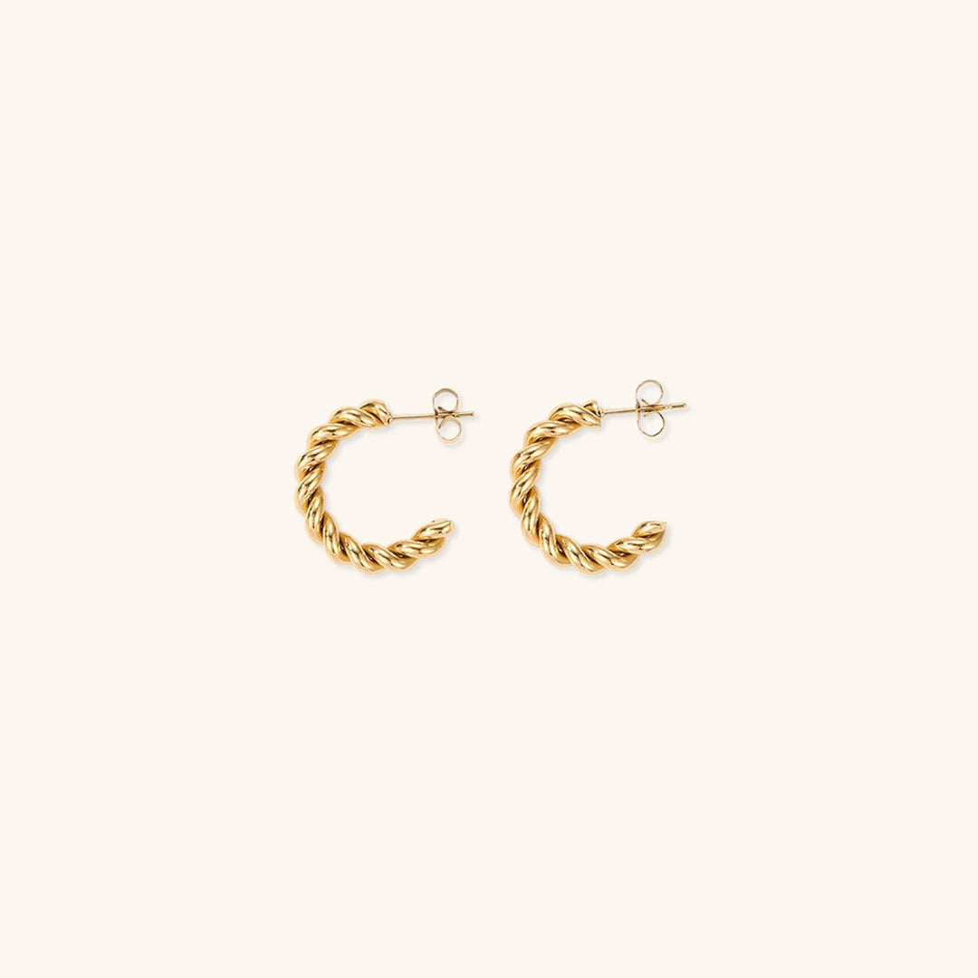 Celeste Twist Hoop Earrings