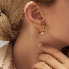 Celeste Twist Hoop Earrings