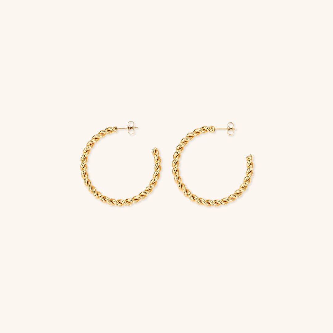 Celeste Twist Hoop Earrings