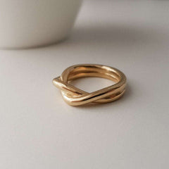 Celeste Twisted Gold Ring