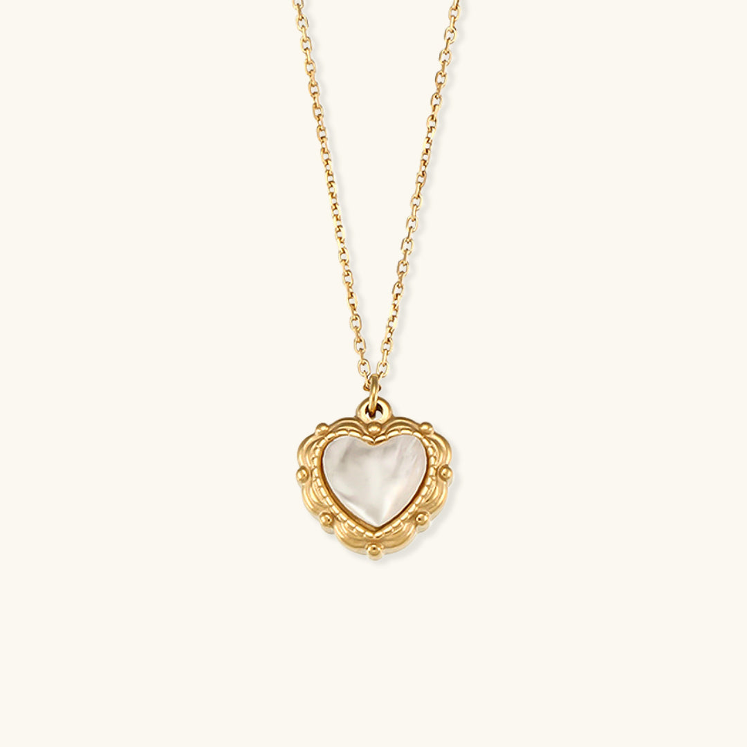 Celestia Heart Pearl Necklace