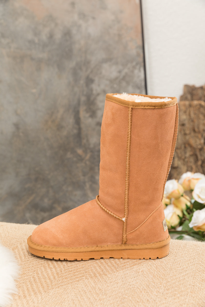 SMAIBULUN Ugg | Classic Suede Mid-Length boots - Chestnut